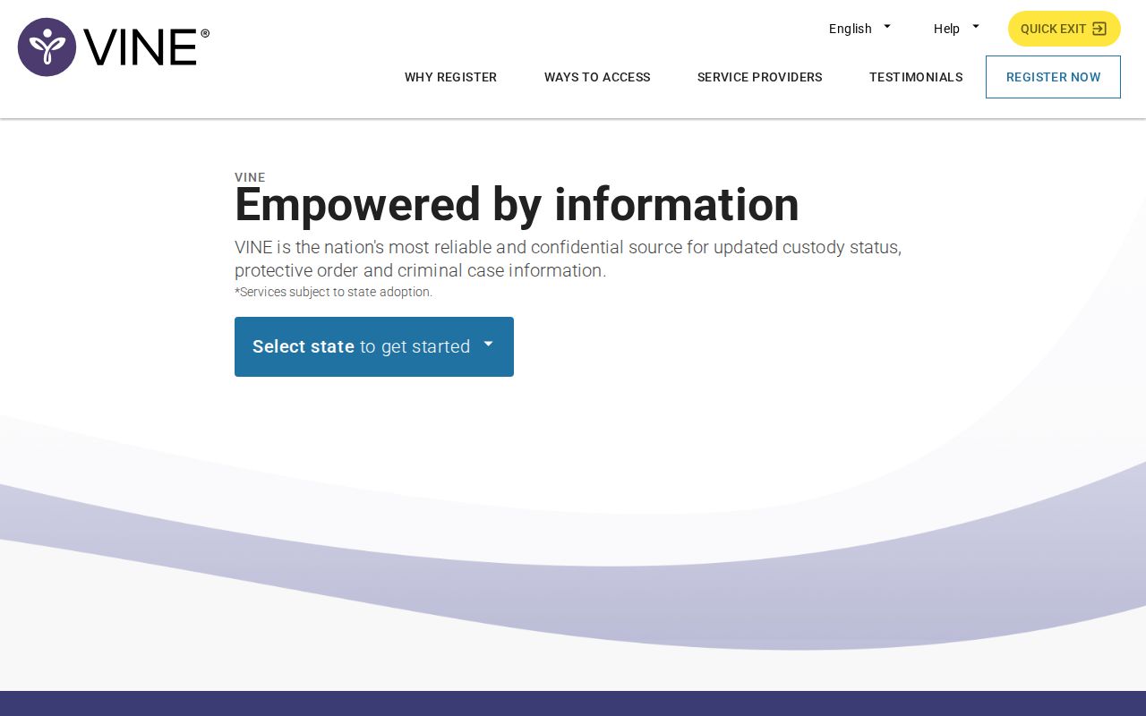 Broward County VINELink inmate notification registration interface