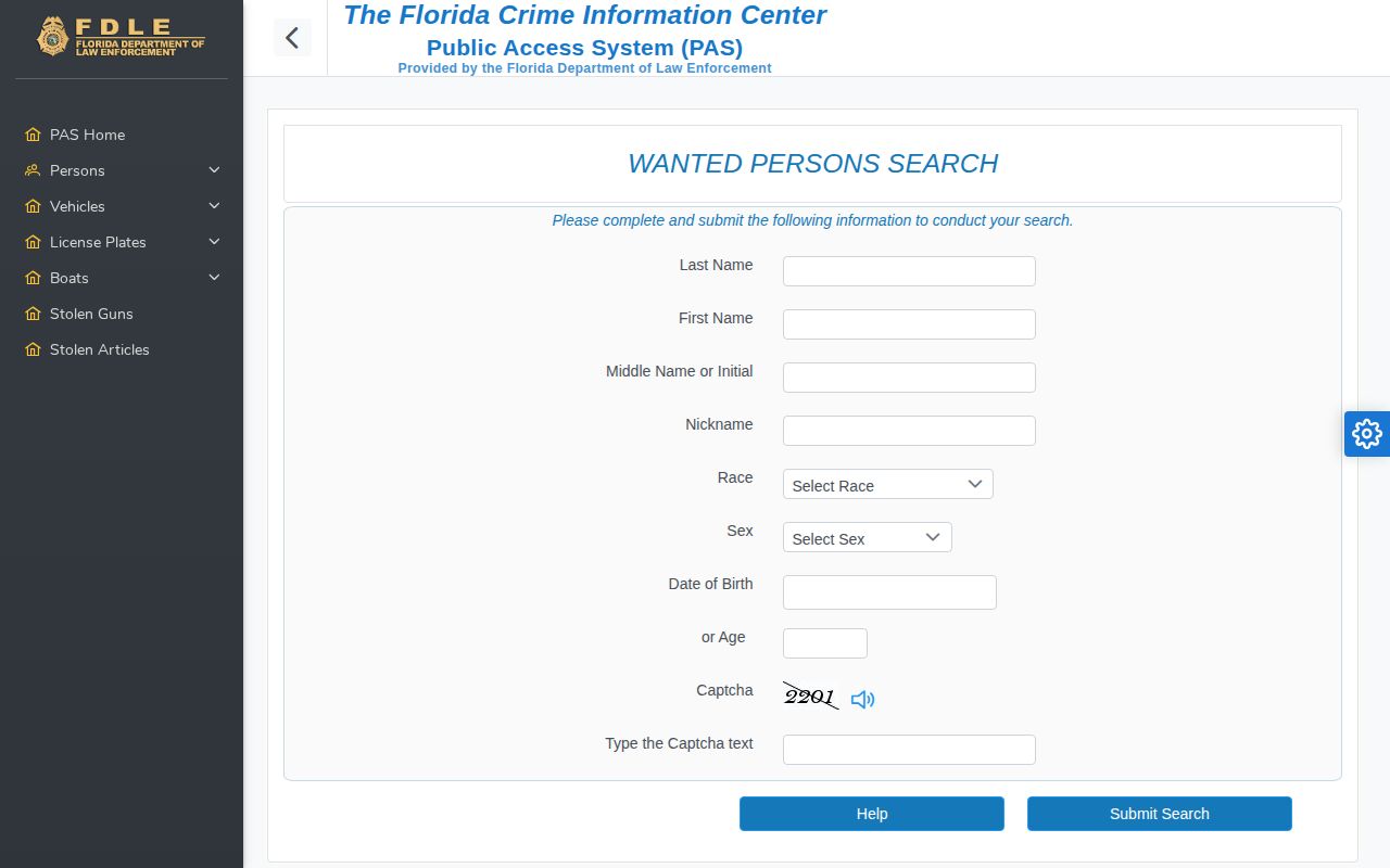 Florida wanted person search for Broward County warrant checks